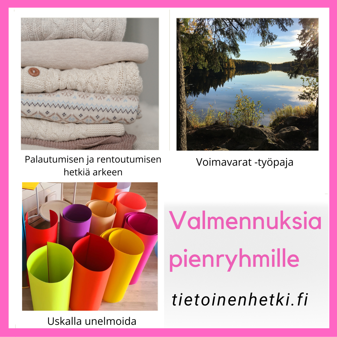 Valmennuksia ryhmille Tietoinenhetkivalmennukset
